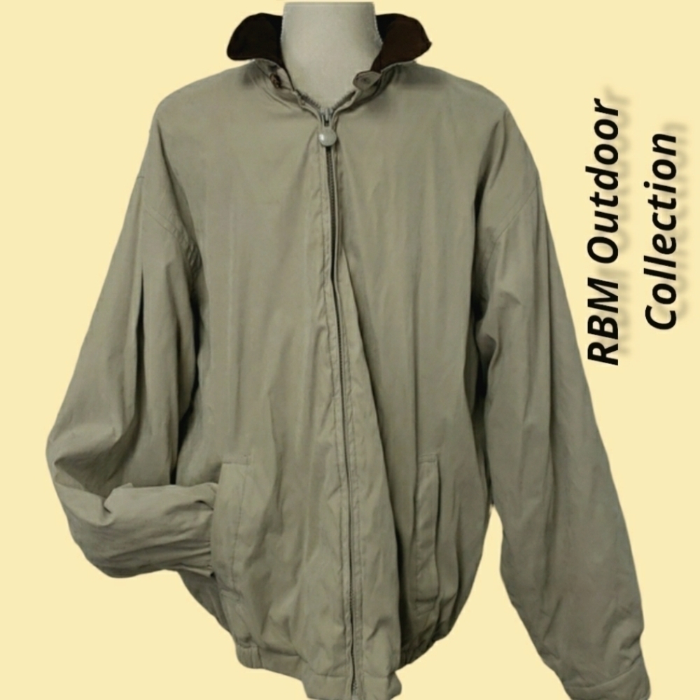 Rbm Outdoor Collection Winter Jacket Polyester/Nylon Shell & Leather Collar L